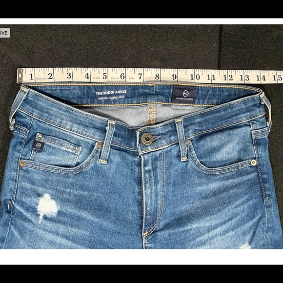 Anthro AG The Middi Mid-Rise Skinny Ankle Jeans - Picture 6 of 16